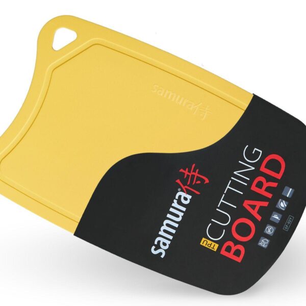 SF-02Y Samura termoplastinė plokštė, 380x250x2 mm geltona.