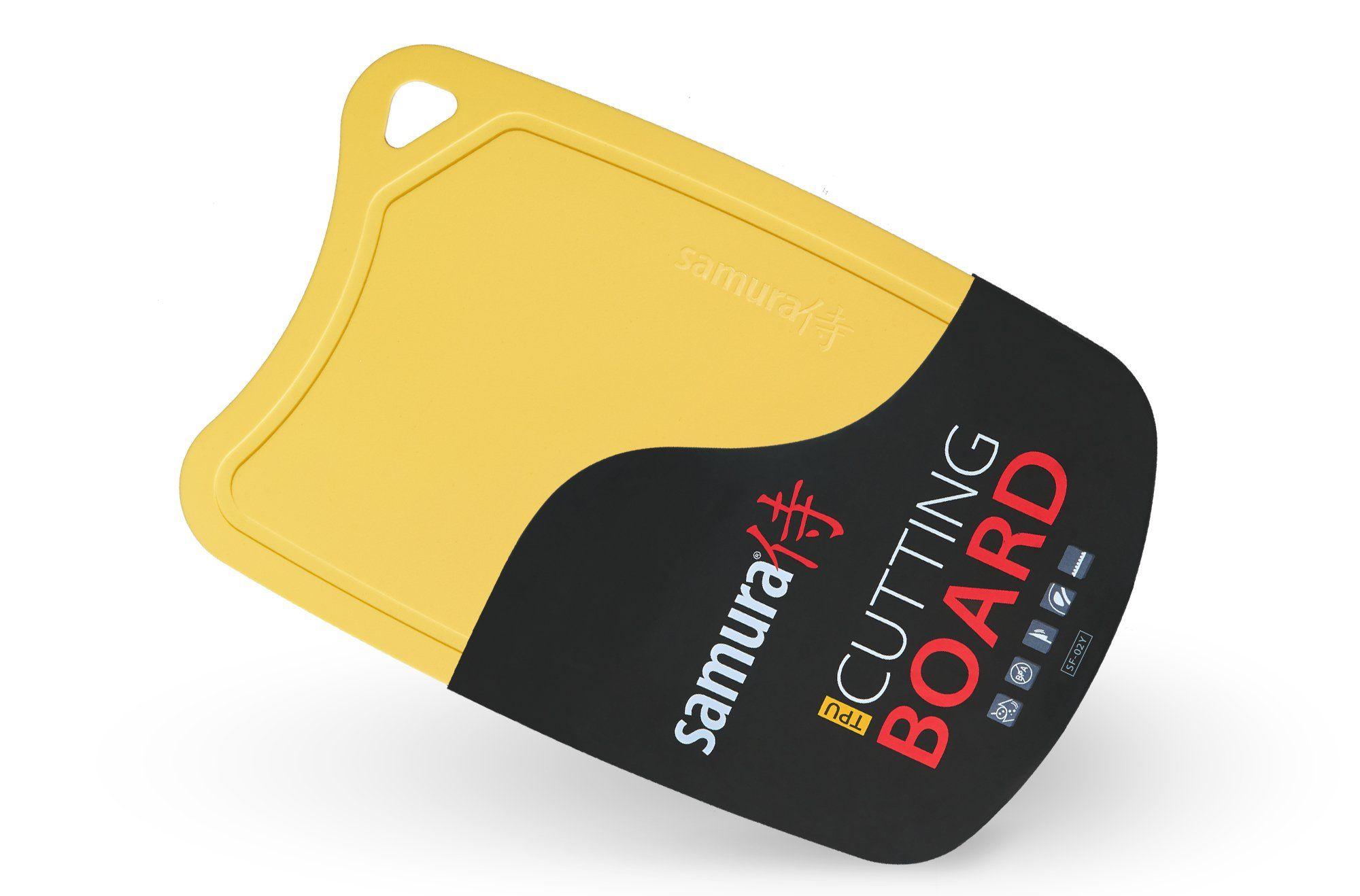 SF-02Y Samura termoplastinė plokštė, 380x250x2 mm geltona.