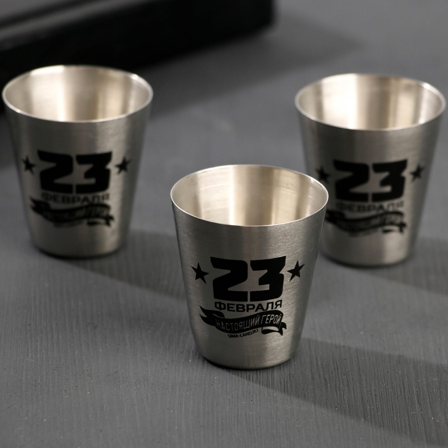 Šotu glāžu komplekts maisiņā “23.februāris” - Image 2