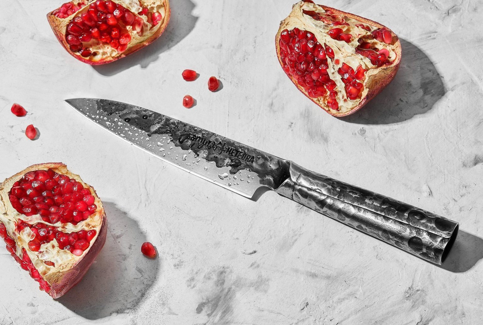 Japoniškas šefo peilis Santoku Samura Meteora SMT-00924