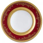 Royal Gold Bordeaux Apatinė Lėkštė 32 cm, 6vnt. Zepter LP-3206-32-BR