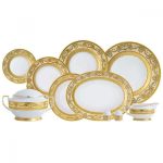 Royal Gold Cream Pietų Servizas 6 Asm., 25vnt. Zepter LP-3206-SET-CR