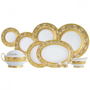 Imperial Gold Cream Pietų Servizas 6Asm., 25vnt. Zepter LP-3306-SET-CR