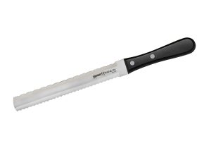 Virtuvinis dvipusis pjovimo peilis duonai ir šaldytam maistui Samura Harakiri SHR-0057B-1