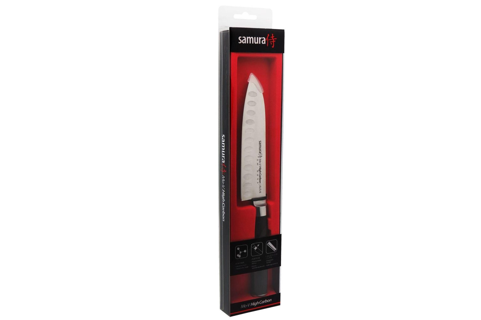 SM-0093 Virtuves nazis "Samura Mo-V" Santoku 138 mm, G-10 - Image 6