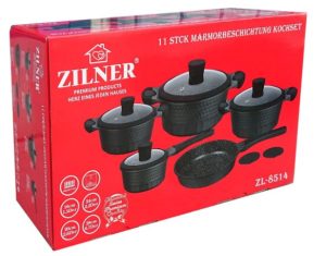 11 dalių aukštos kokybės puodu rinkinys Zilner ZL-8514