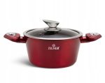 Aukštos klasės 6 dalių puodų rinkinys su nelimpančia granito danga iš ZILNER 8561 CHERRY RED-4