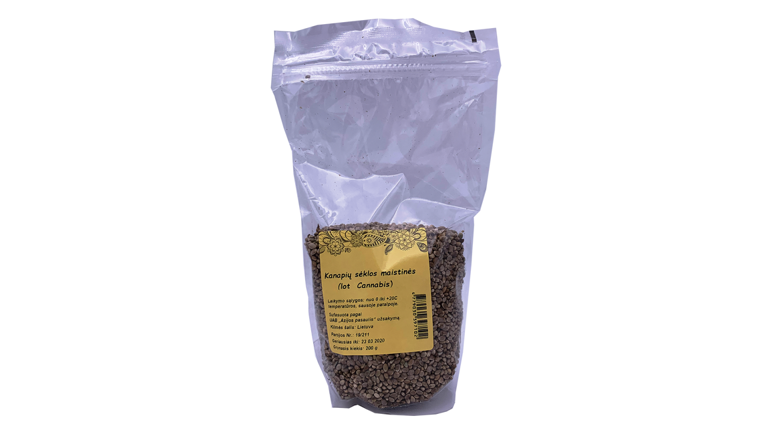 Kanapiu sēklas, 200 g - Image 1