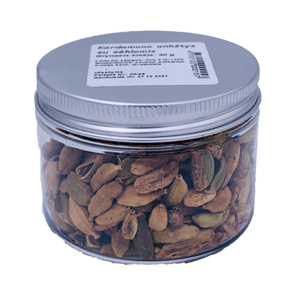 Kardamona pākstis ar sēklām, 40 g