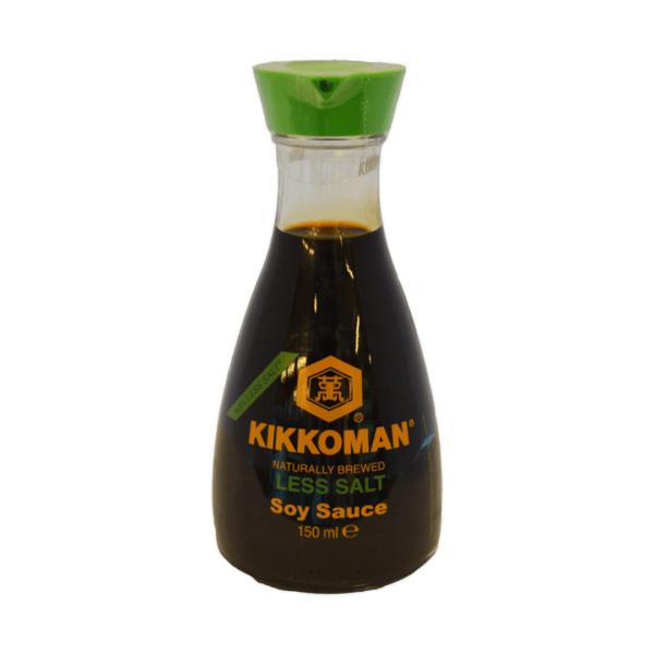 Sojas mērce KIKKOMAN MAZĀK SĀLS (ar dalītāju), 150 ml