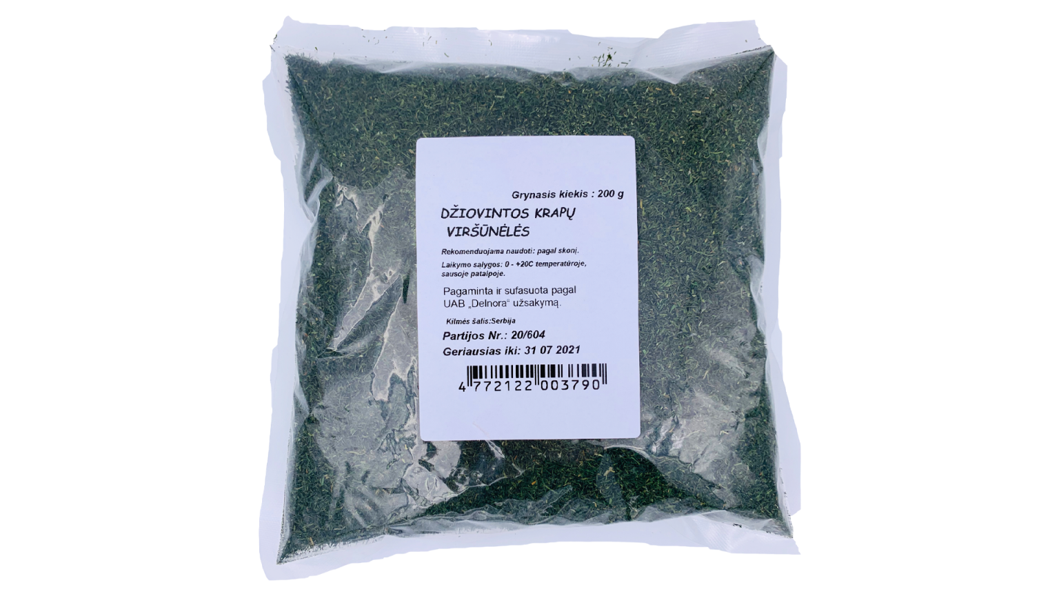 Džiovintos krapų viršūnėlės, 200 g - Image 1