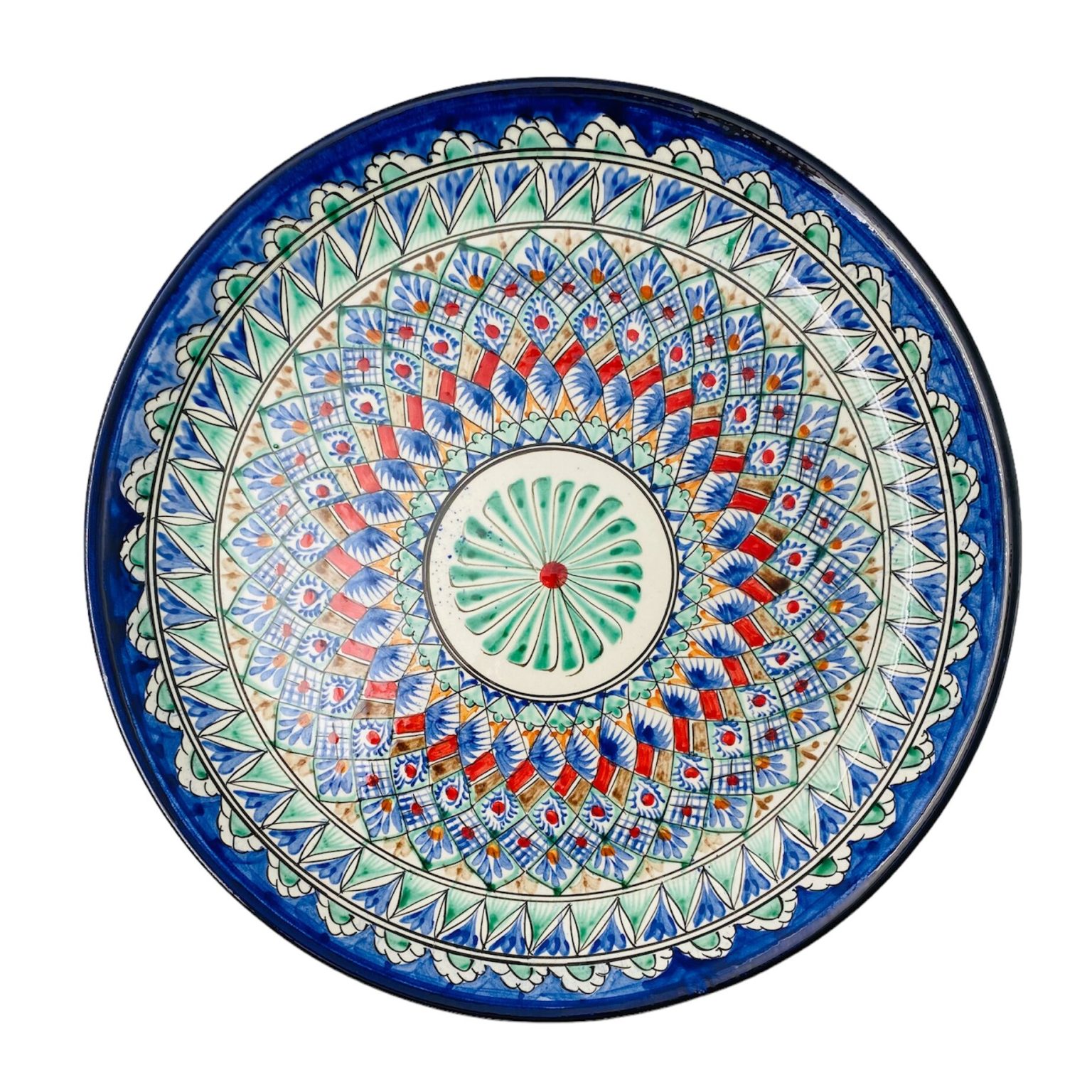 Rištanas plova šķīvis (uzbeku šķīvis) diametrs 38 cm I L3 - Image 1