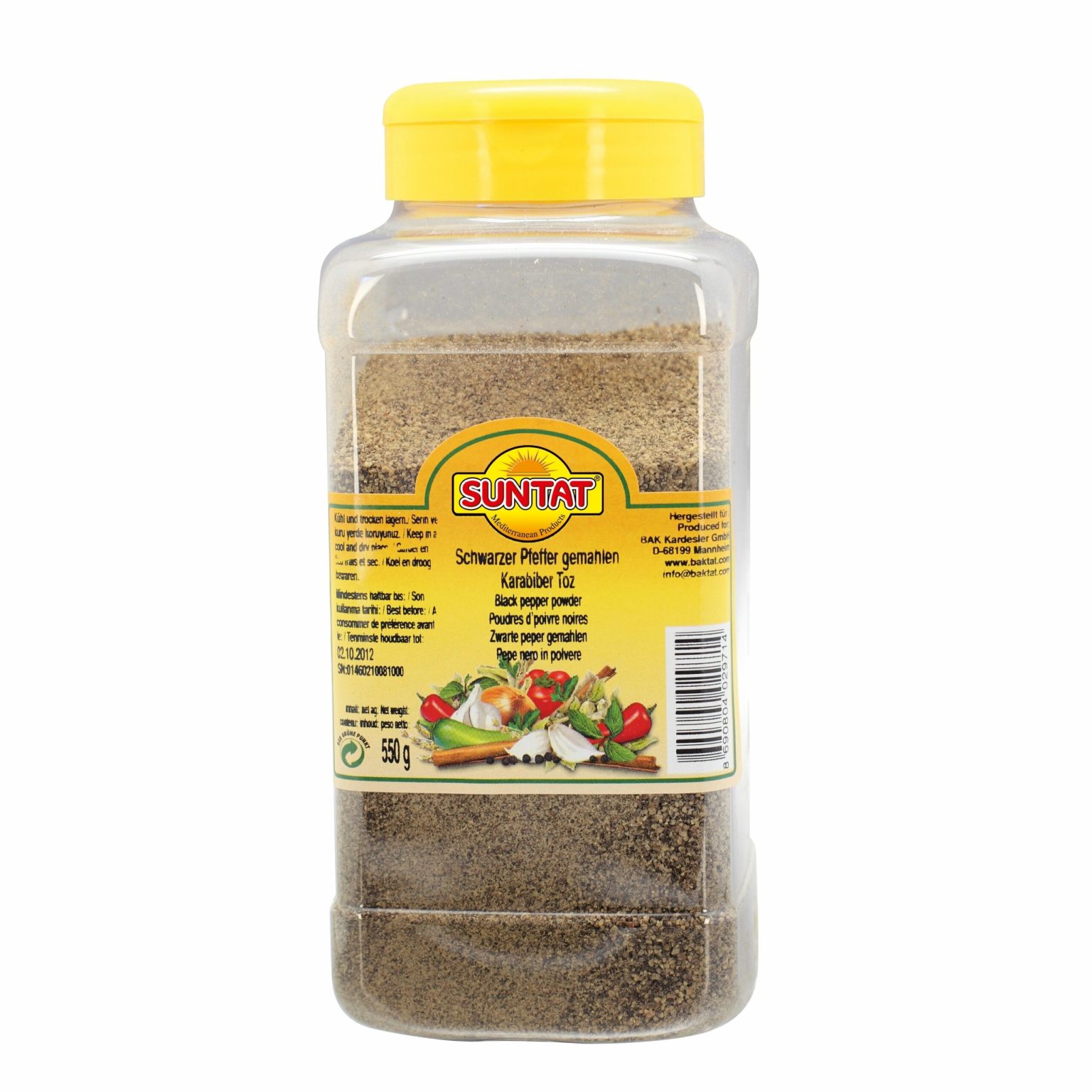 Maltie melnie pipari SUNTAT, 500 g - Image 1