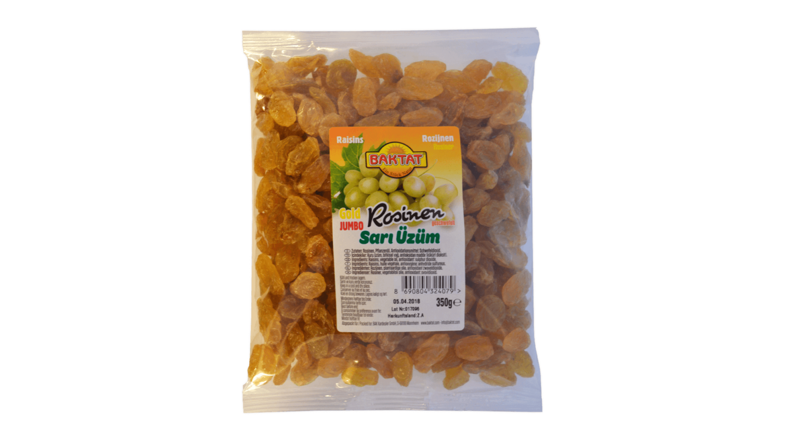 Auksinās rozīnes "Jumbo" SUNTAT, 350 g - Image 1