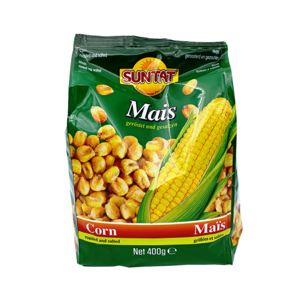 Grauzdēti kukurūza ar sāli SUNTAT, 400 g