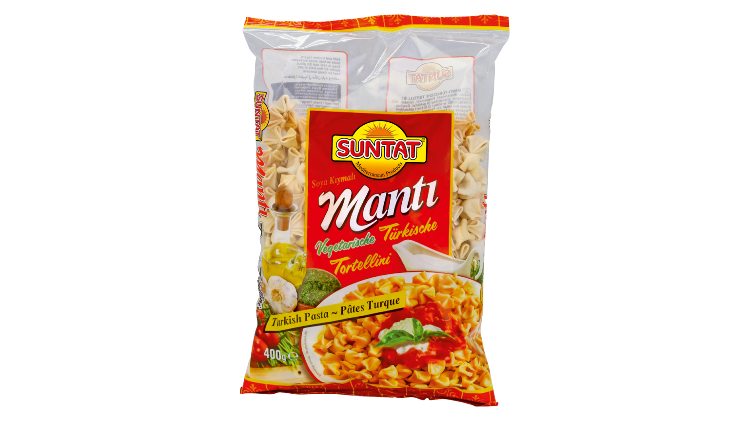 Turku makaroni Manti ar sojas pildījumu SUNTAT, 400 g - Image 1