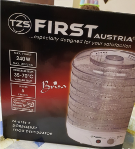 Temperatūra kontroliuojamas dehidratorius TZS First Austria (FA-5126-2)