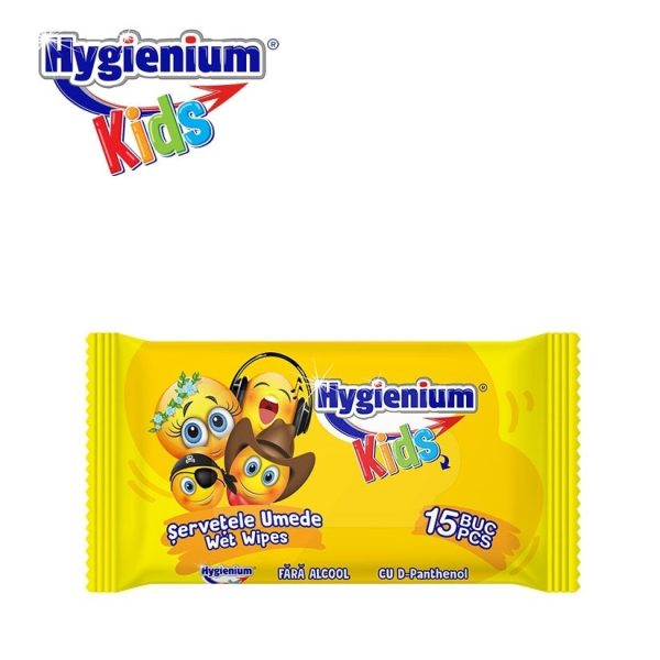 Mitras salvetes HYGIENIUM SMILY, 15 gab