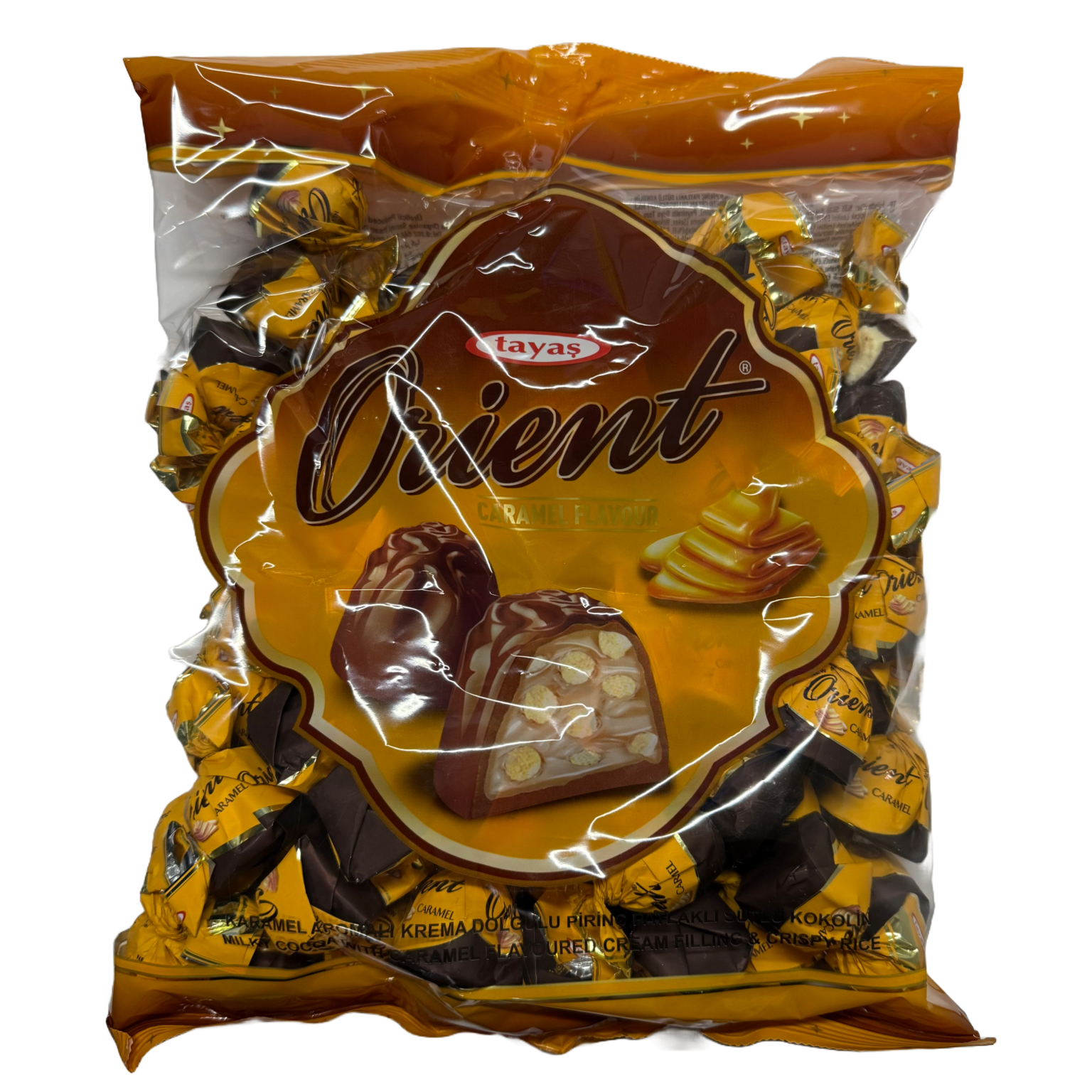 KARAMEL ar piena šokolādes konfektes kastītē ORIENT, 800g - Image 1