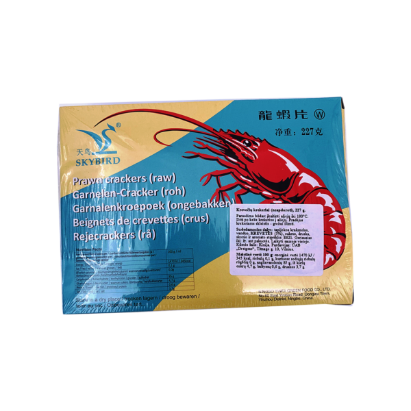 Krevetes krekeri (neapstrādāti) SKYBIRD, 227 g