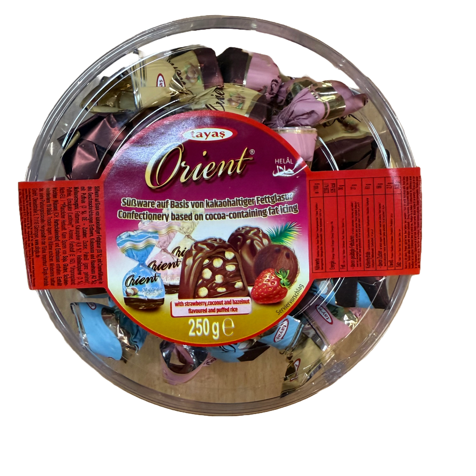 Piena šokolādes konfektes kastītē ORIENT, 250g - Image 1