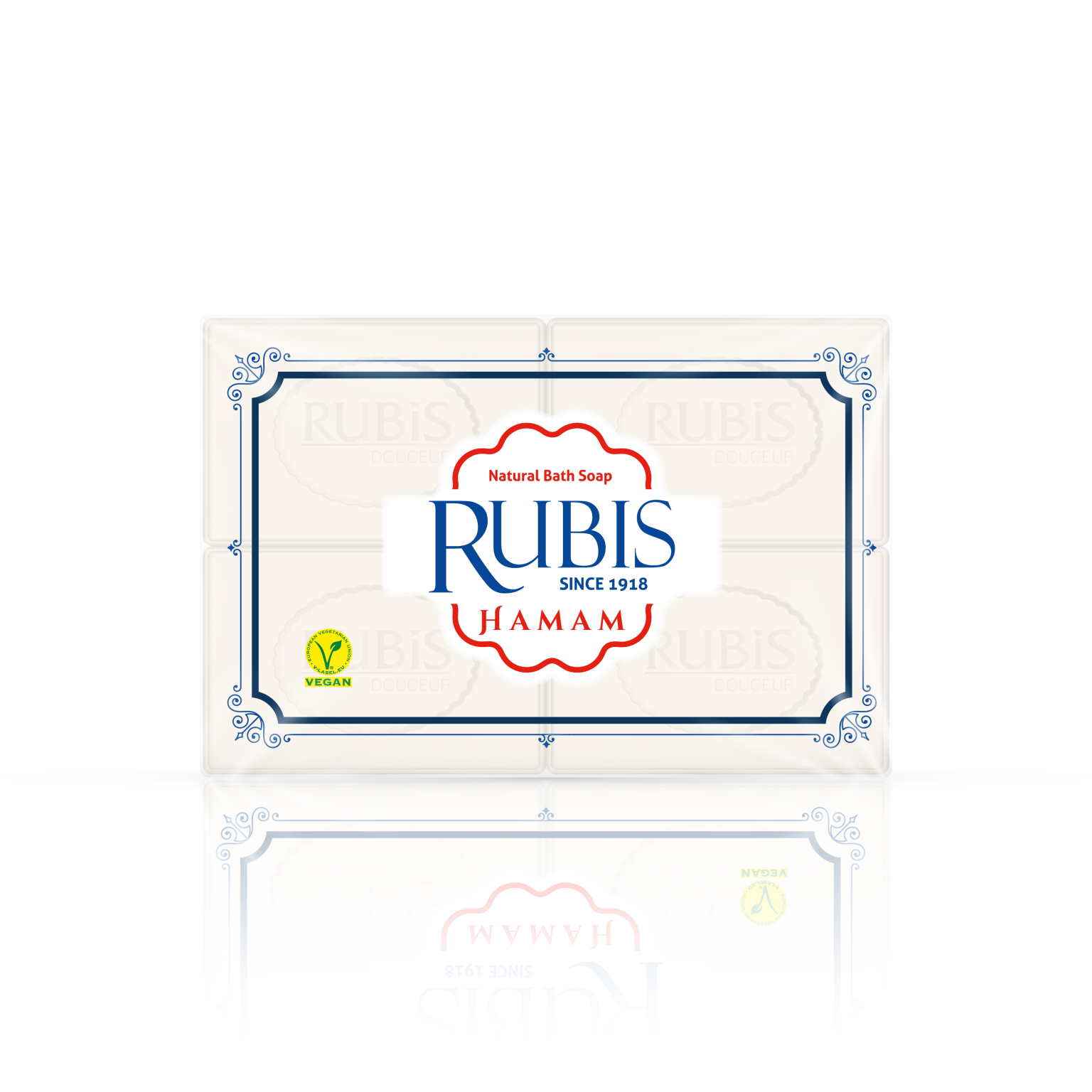 Dabīgās ziepes RUBIS HAMAM, 150 g x 4 gab. - Image 1