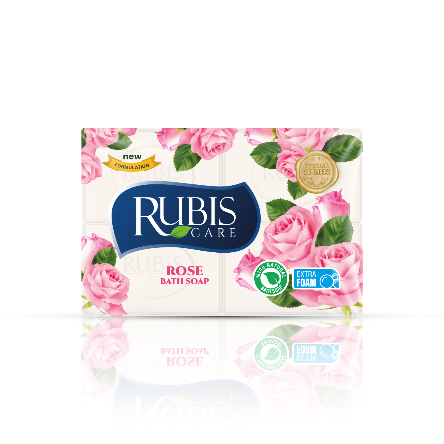 Dabīgās ziepes RUBIS ROSE, 150 g x 4 gab. - Image 1