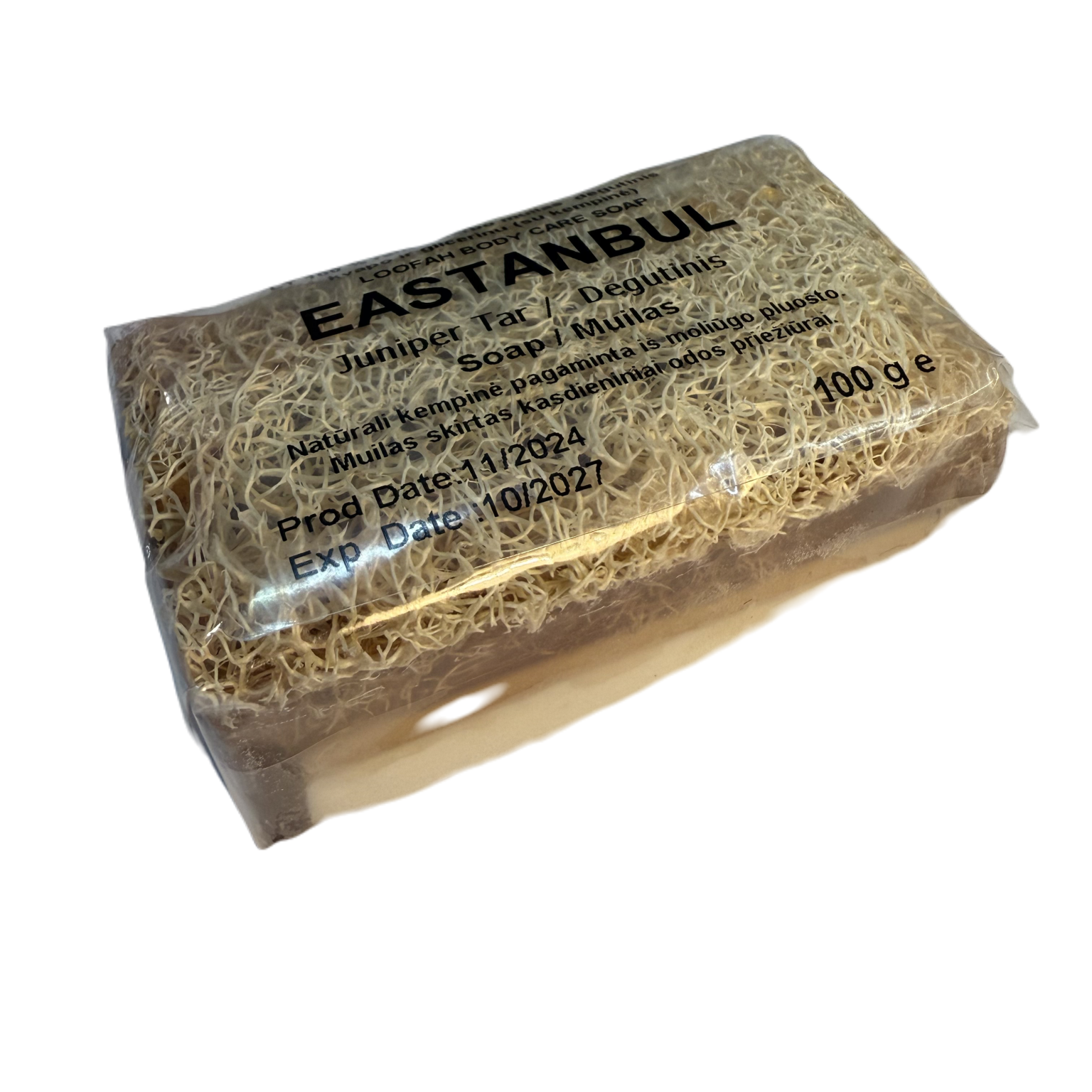 Rokām darināta ziepes EASTANBUL ar darvas aromātu, 100 g - Image 1