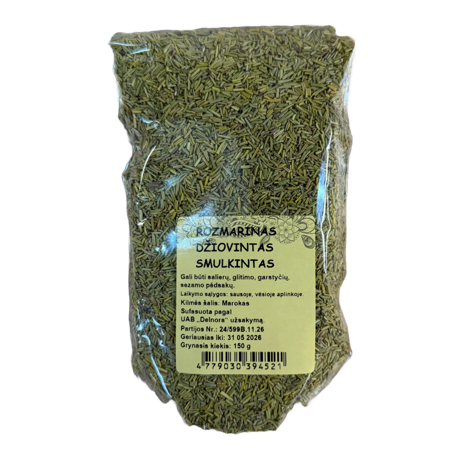 Rozmarīna sasmalcināta žāvēta, 150g - Image 1
