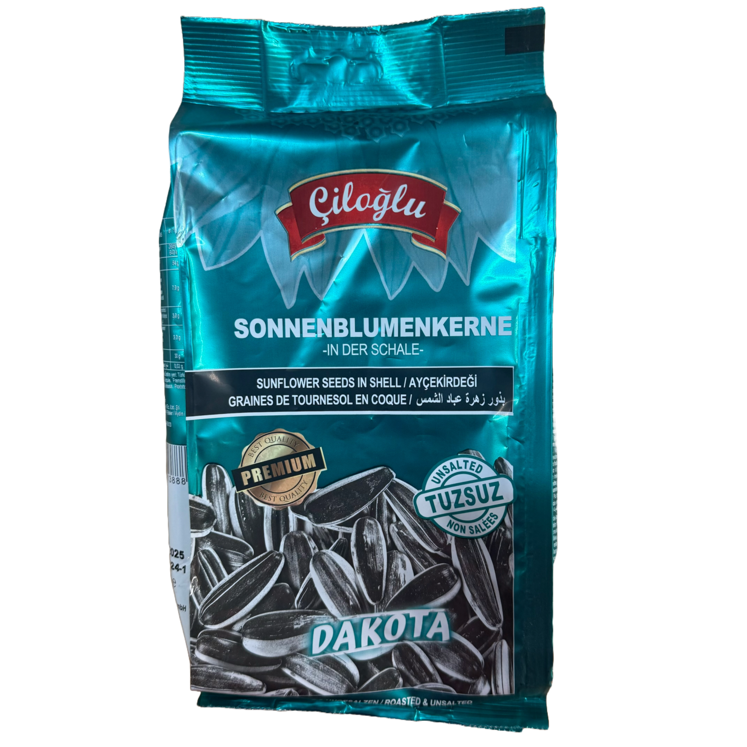 Grauzdētas tumšās saulespuķu sēklas bez sāls CILOGLU, 275 g - Image 1