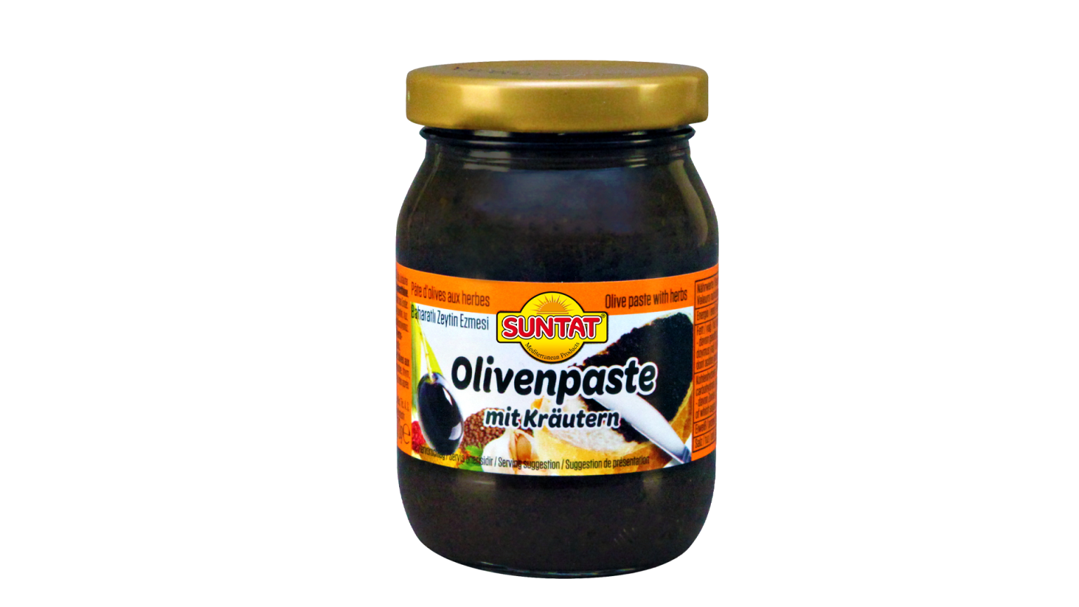 Alyvuogu pastēte ar garšaugiem SUNTAT, 180 g - Image 1