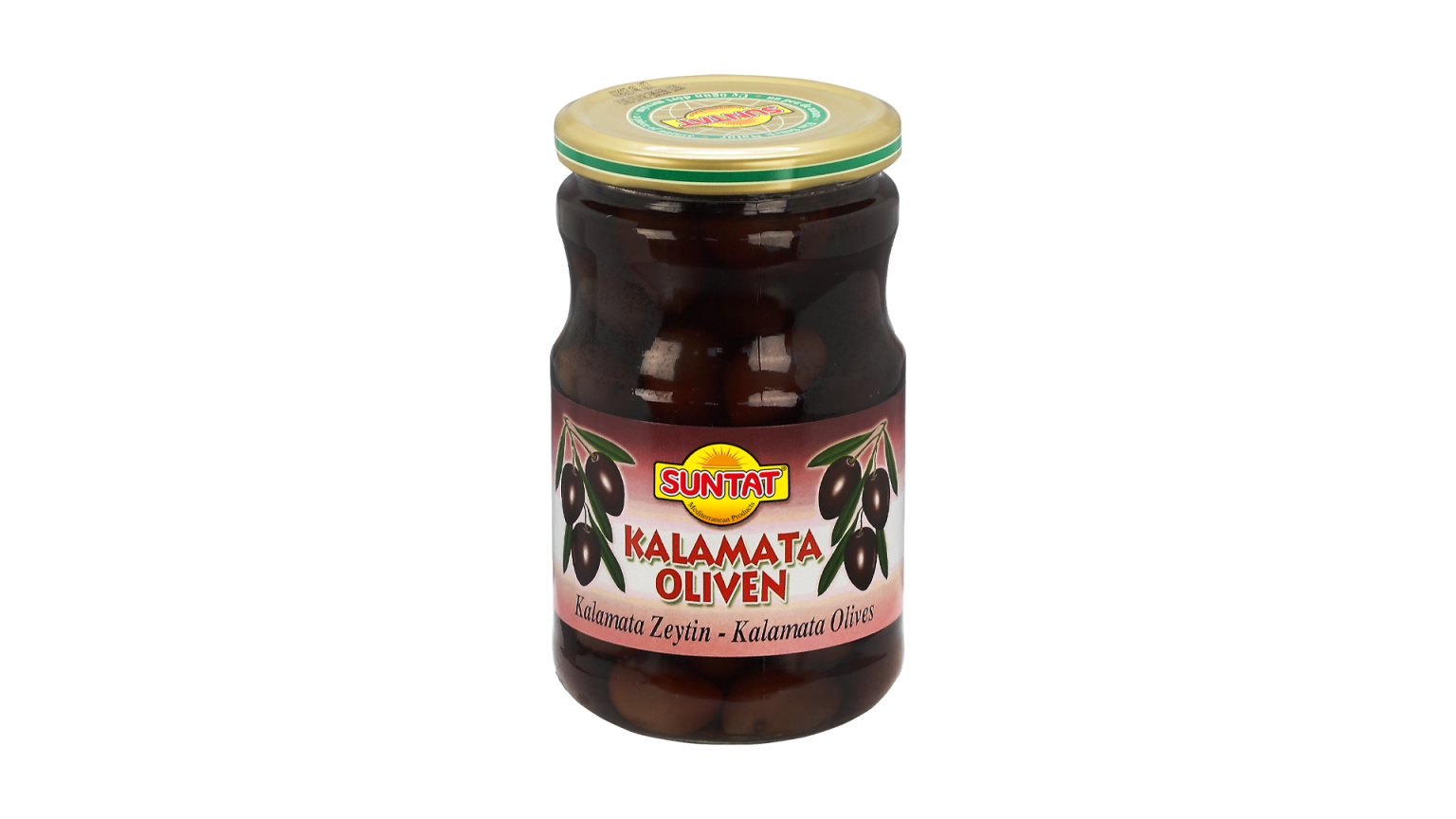 Kalamata olīves ar kauliņiem SUNTAT, 700 g - Image 1