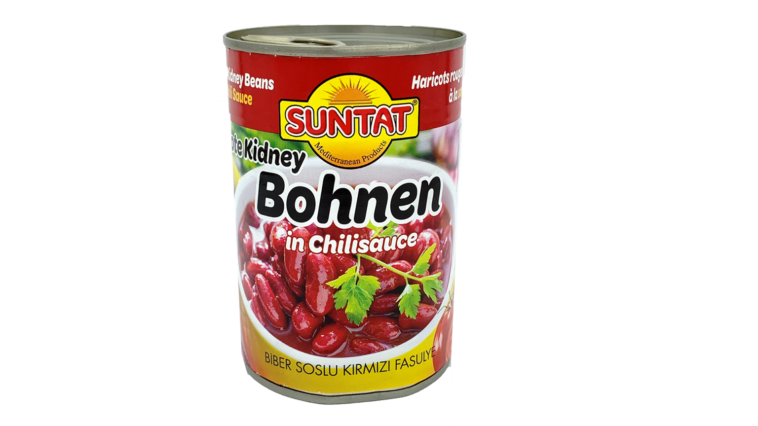 Konservētas sarkanās pupiņas ar čili SUNTAT, 400 g - Image 1