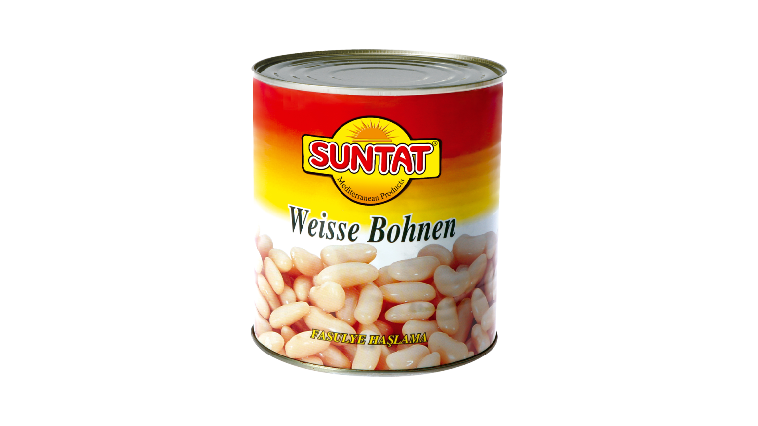 Konservētas vārītas baltās pupiņas SUNTAT, 800 g - Image 1