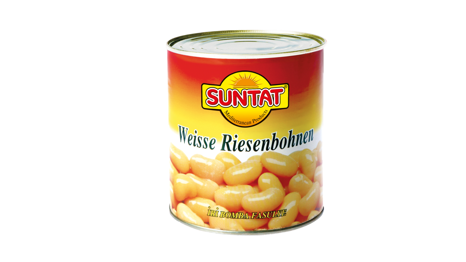 Konservētas vārītas baltās pupiņas SUNTAT, 800 g - Image 1