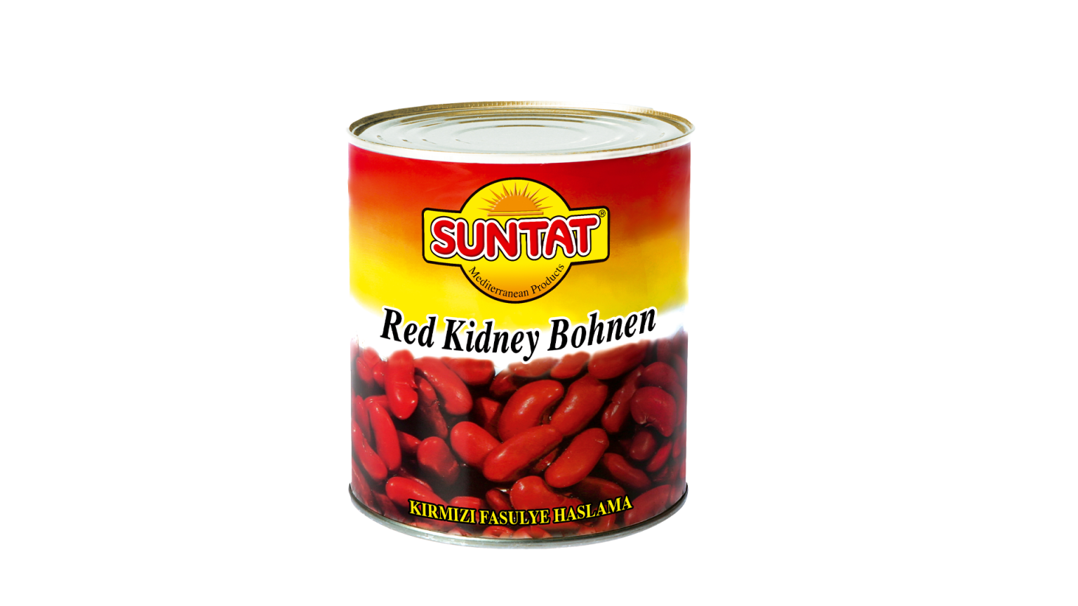Konservētas vārītas sarkanās pupiņas SUNTAT, 800 g - Image 1