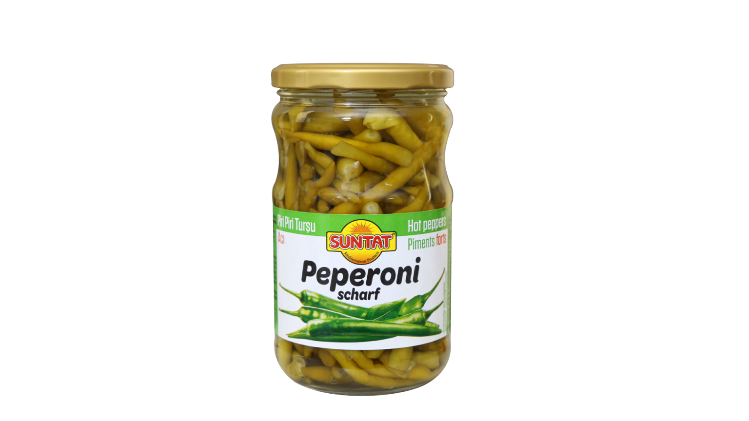Marinēti asie pipari "Piri piri" SUNTAT, 640 g - Image 1