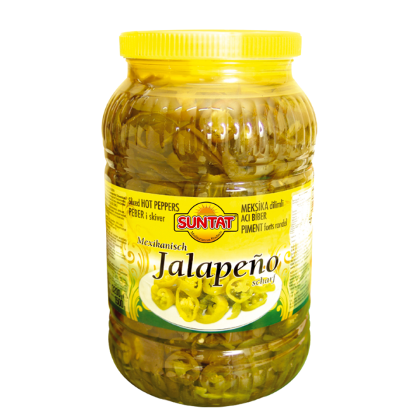Marinētie jalapeno pipari, sagriezti, SUNTAT, 3200 g