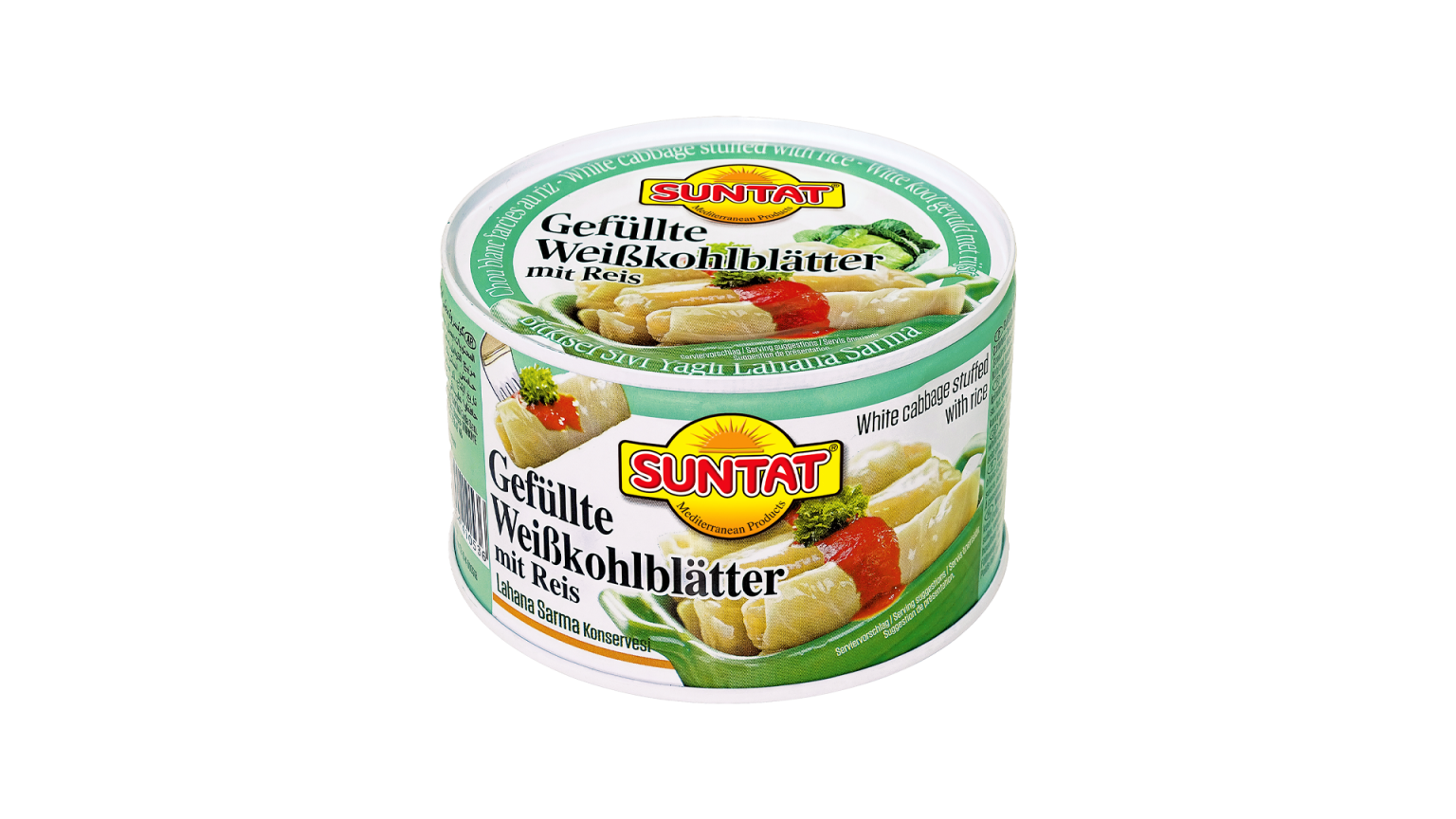 Konservēti ar rīsiem pildīti kāpostu lapas SUNTAT, 400 g - Image 1