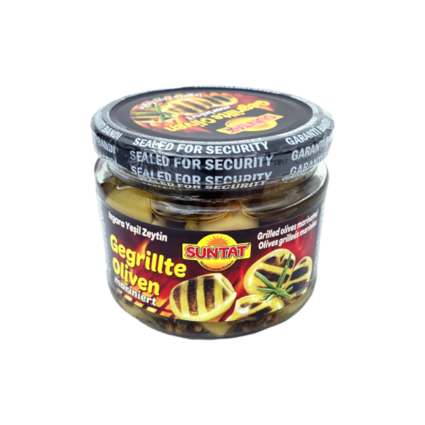 SUNTAT grilētas zaļās olīvas, 250 g