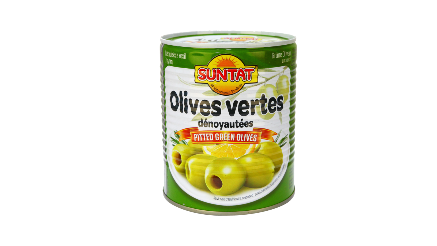 Žalio olīves bez kauliņiem SUNTAT, 800 g - Image 1