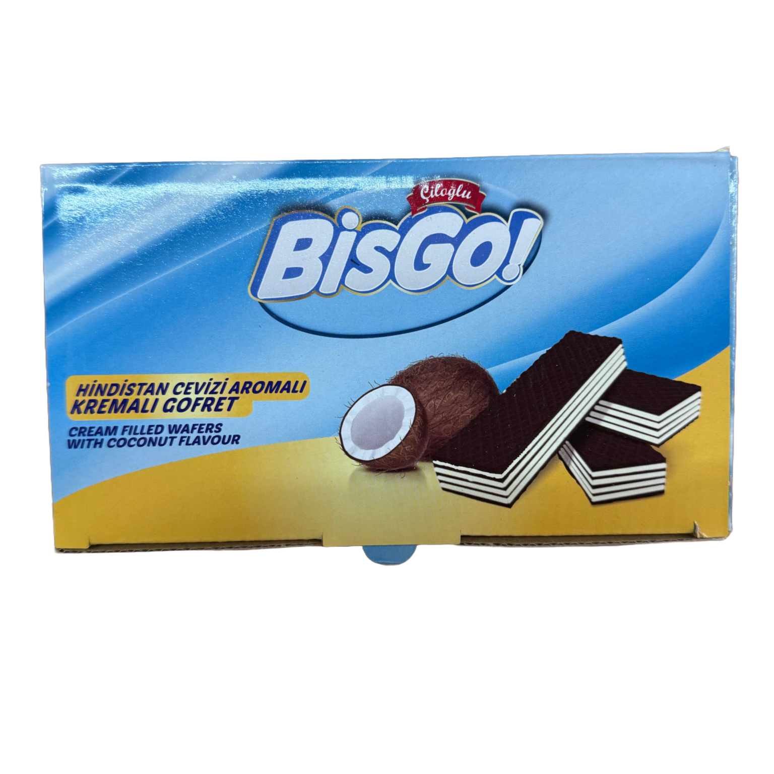 Kokosriekstu garšas vafeles CILOGLU, 5 x 100 g - Image 1