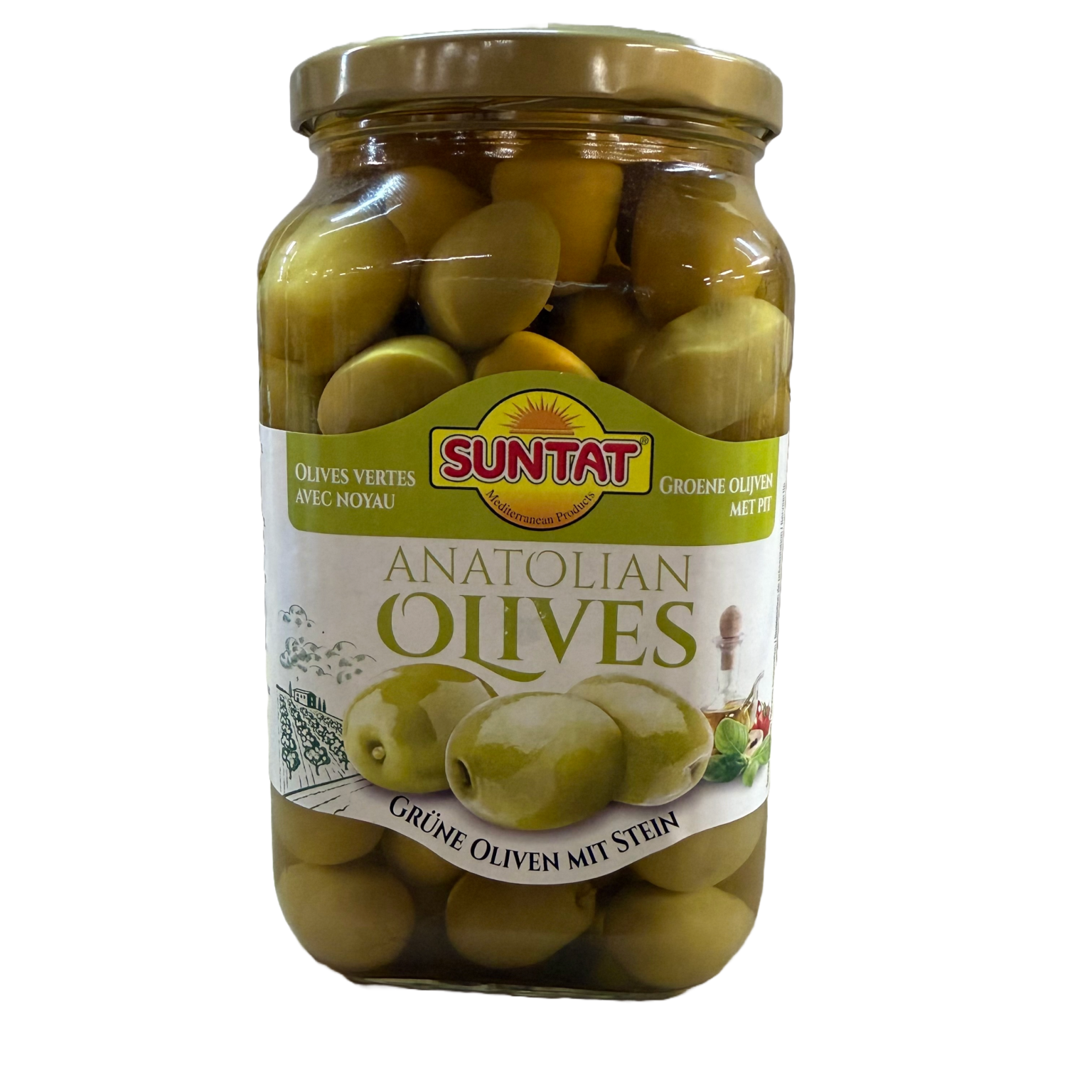Žalīvās olīvas ar kauliņiem SUNTAT, 820 g - Image 1