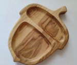 Vaikiška medinė lėkštė "Giliukas" iš ąžuolo 20x15 cm – natūrali ir patogi