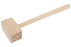 Medinis mėsos plaktukas – 28 cm, bukmedis