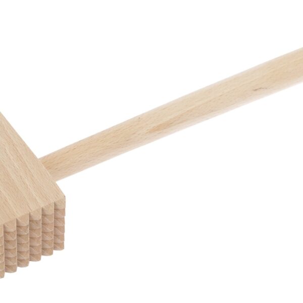 Medinis mėsos plaktukas – 28 cm, bukmedis