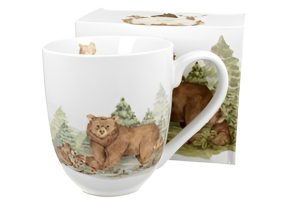Keraminis puodelis „Animal World BEARS“ (400 ml) – gamtos įkvėptas dizainas meškų mylėtojams
