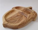 Vaikiška medinė lėkštė "Giliukas" iš ąžuolo 20x15 cm – natūrali ir patogi