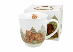 Keraminis puodelis „Animal World BEARS“ (400 ml) – gamtos įkvėptas dizainas meškų mylėtojams