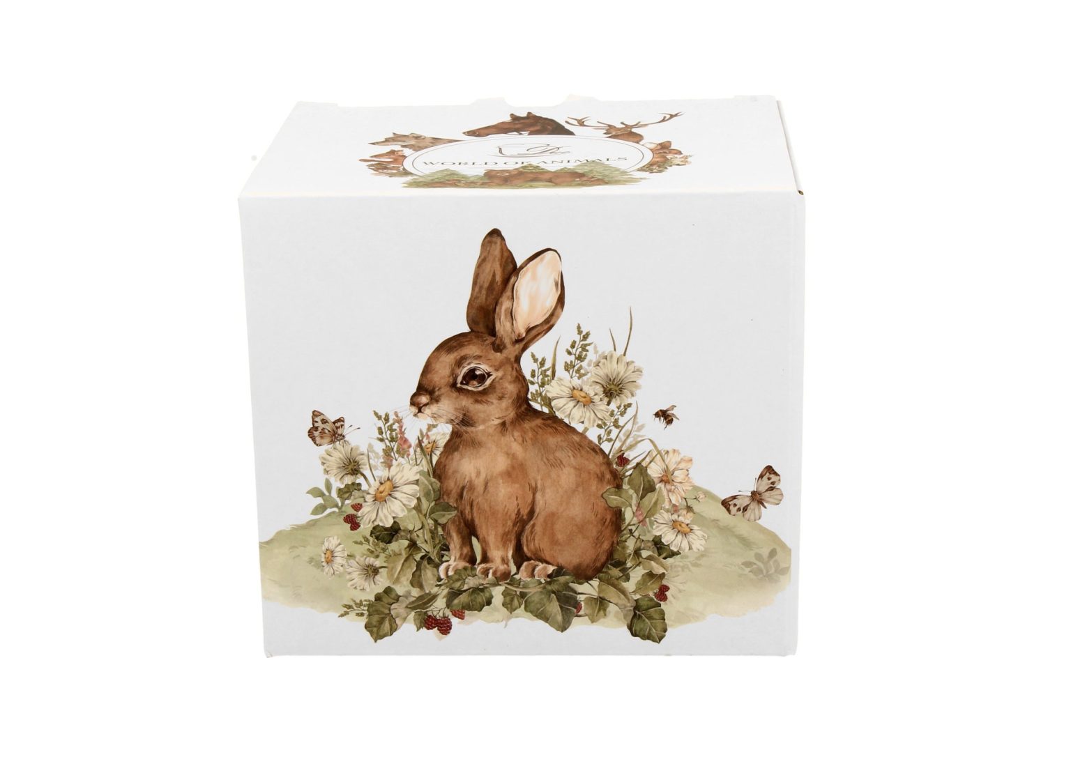 Keraminis puodelis „Animal World HARE“ (400 ml) – jaukumas ir gamtos harmonija Jūsų rankose